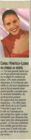 Presse Carole Venutolo