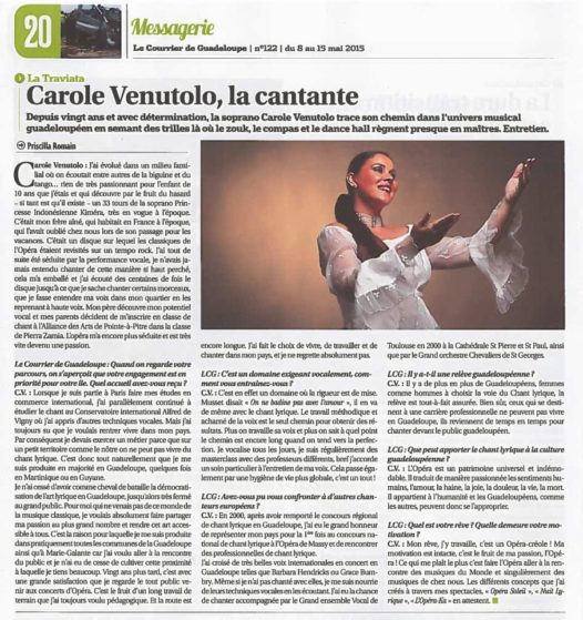 Presse Carole Venutolo